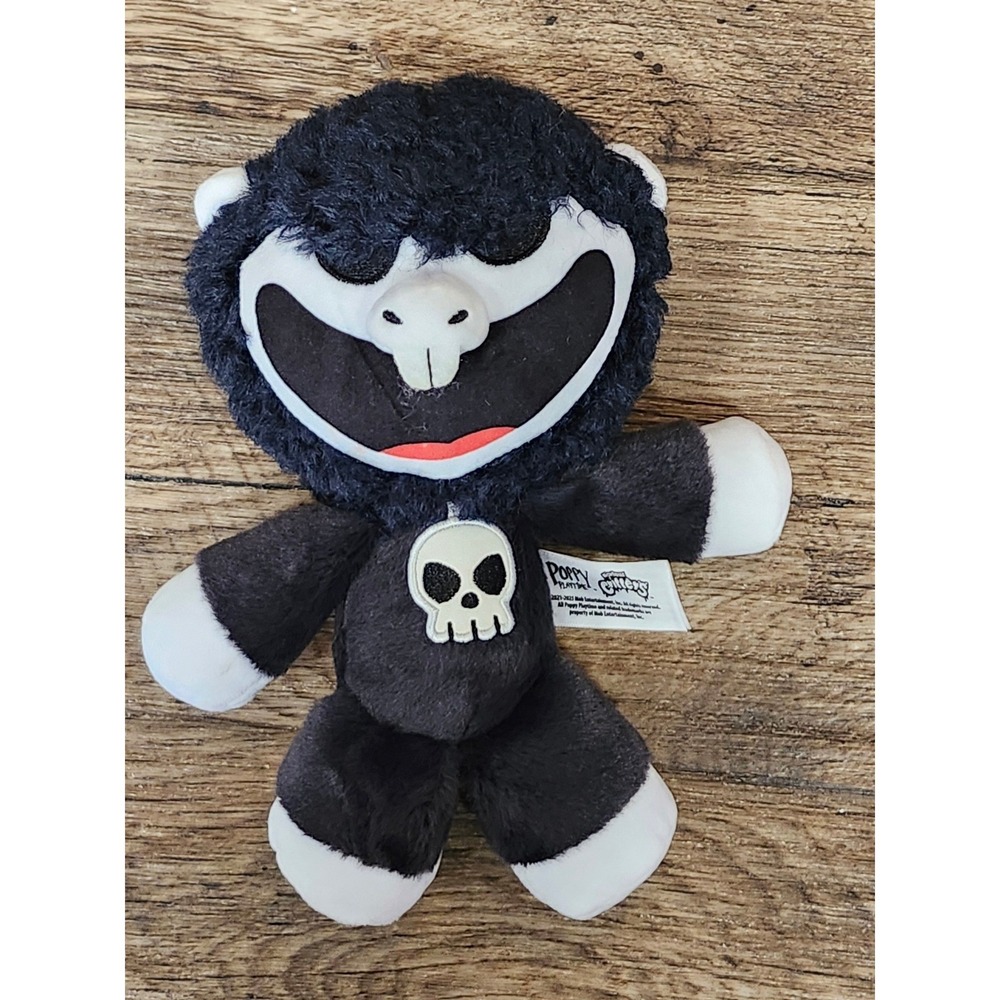 Poppy Playtime Nightmare Critters Baba Chops Plush Skull Black white 8 - 9 inch
